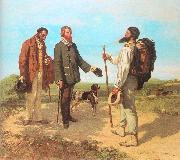 Courbet, Gustave The Meeting (Bonjour, Monsieur Courbet) oil painting picture wholesale